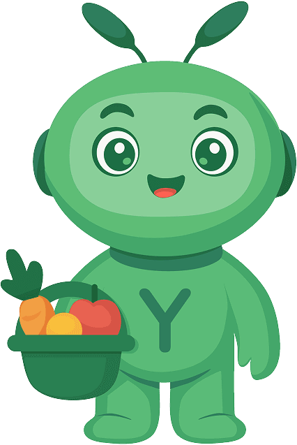 Yoffi mascot representing personalized AI nutrition planning